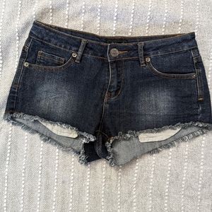 Dark Blue Jean Cut Off Shorts